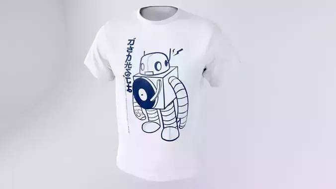 Tshirt three t - shirts Low-poly 3D model