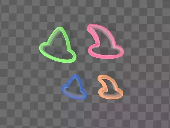 Witch hat polymer clay cutter