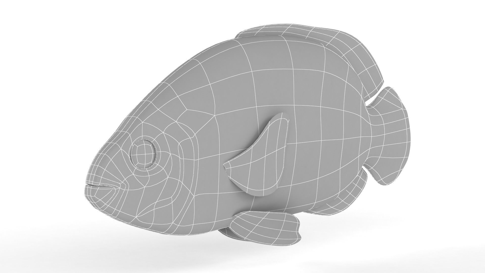 Oscar Fish 3D model_9