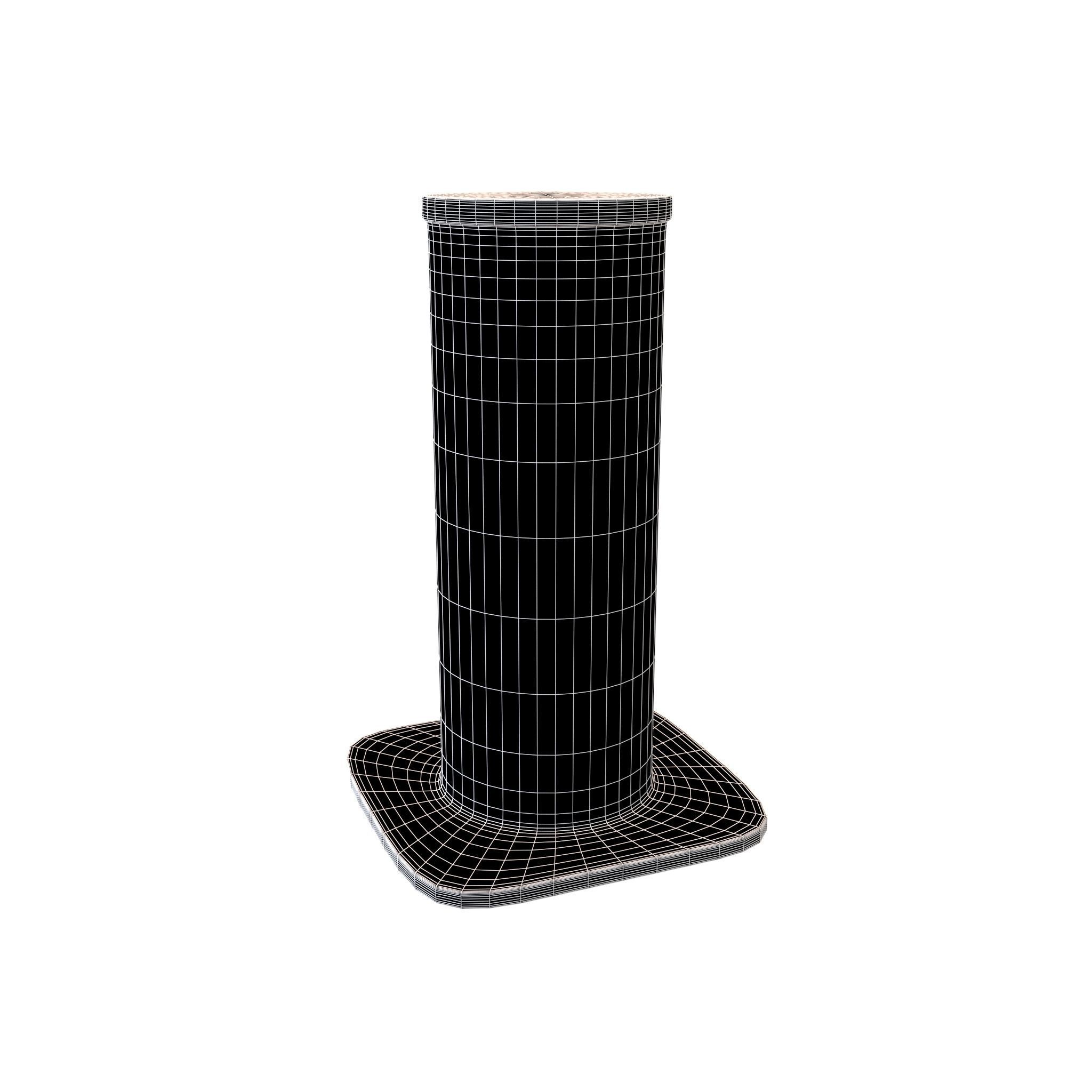 Security Bollard v1 002 Low-poly 3D model_4