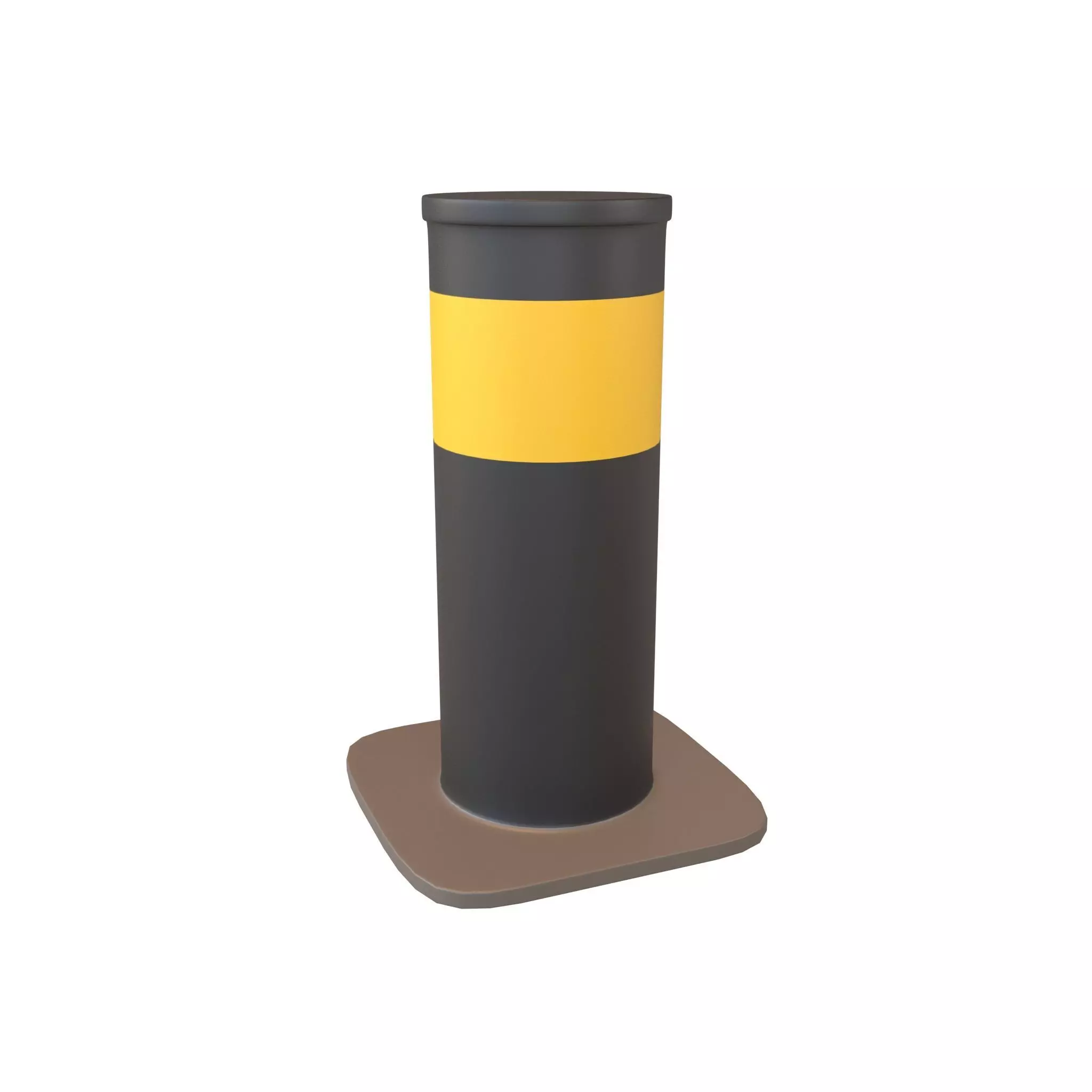 Security Bollard v1 002 Low-poly 3D model_0
