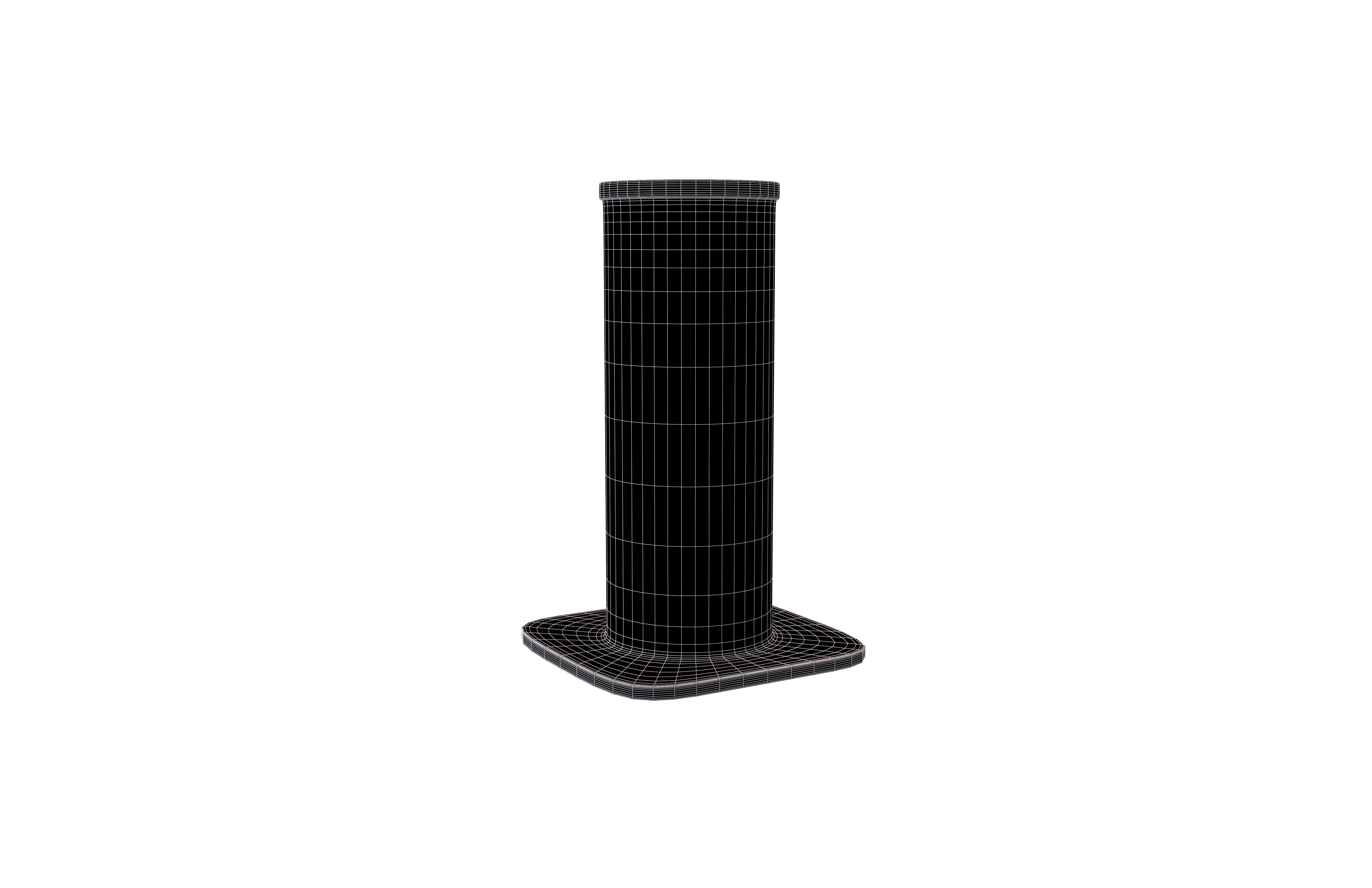 Security Bollard v1 002 Low-poly 3D model_5