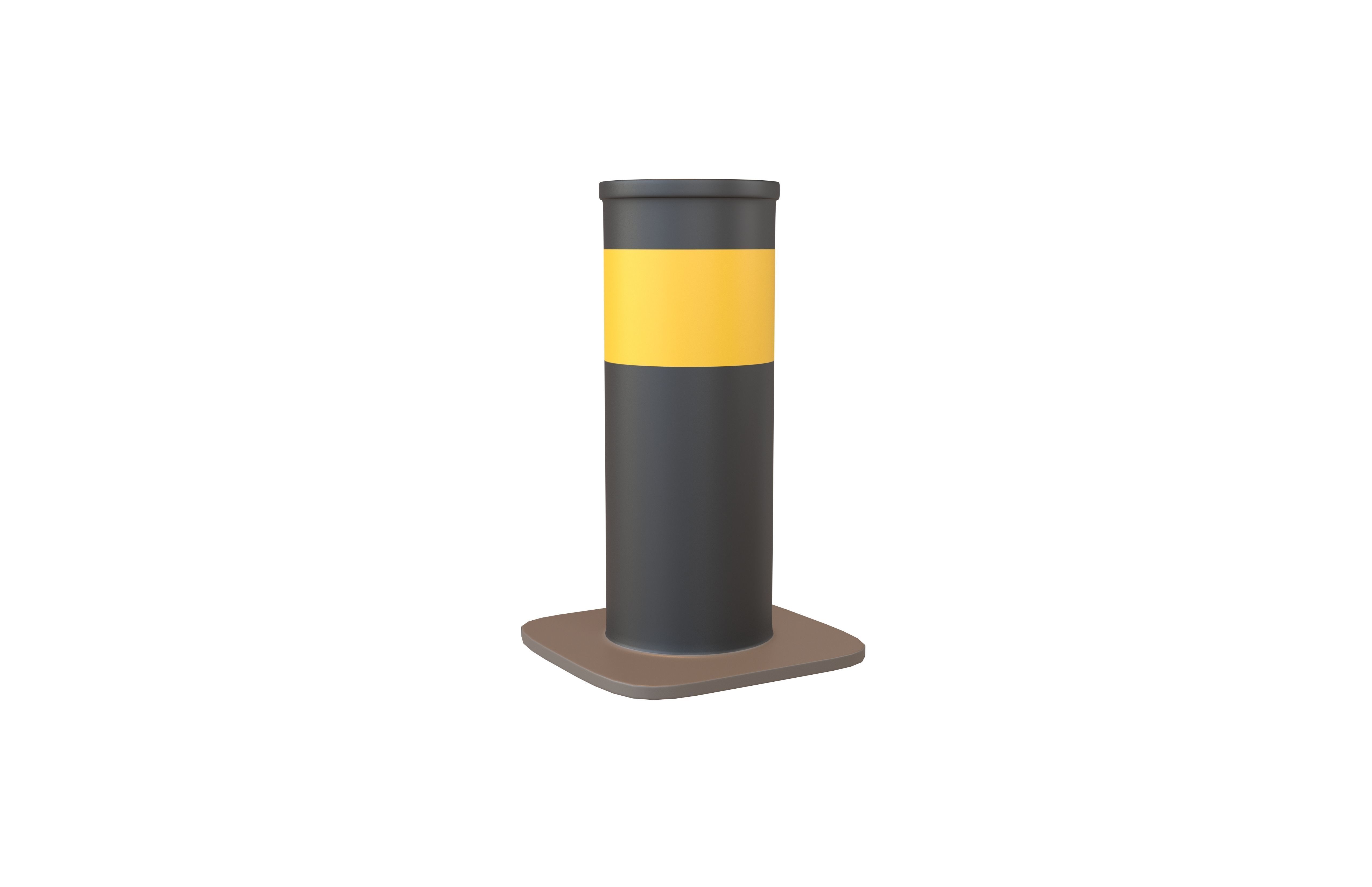 Security Bollard v1 002 Low-poly 3D model_1