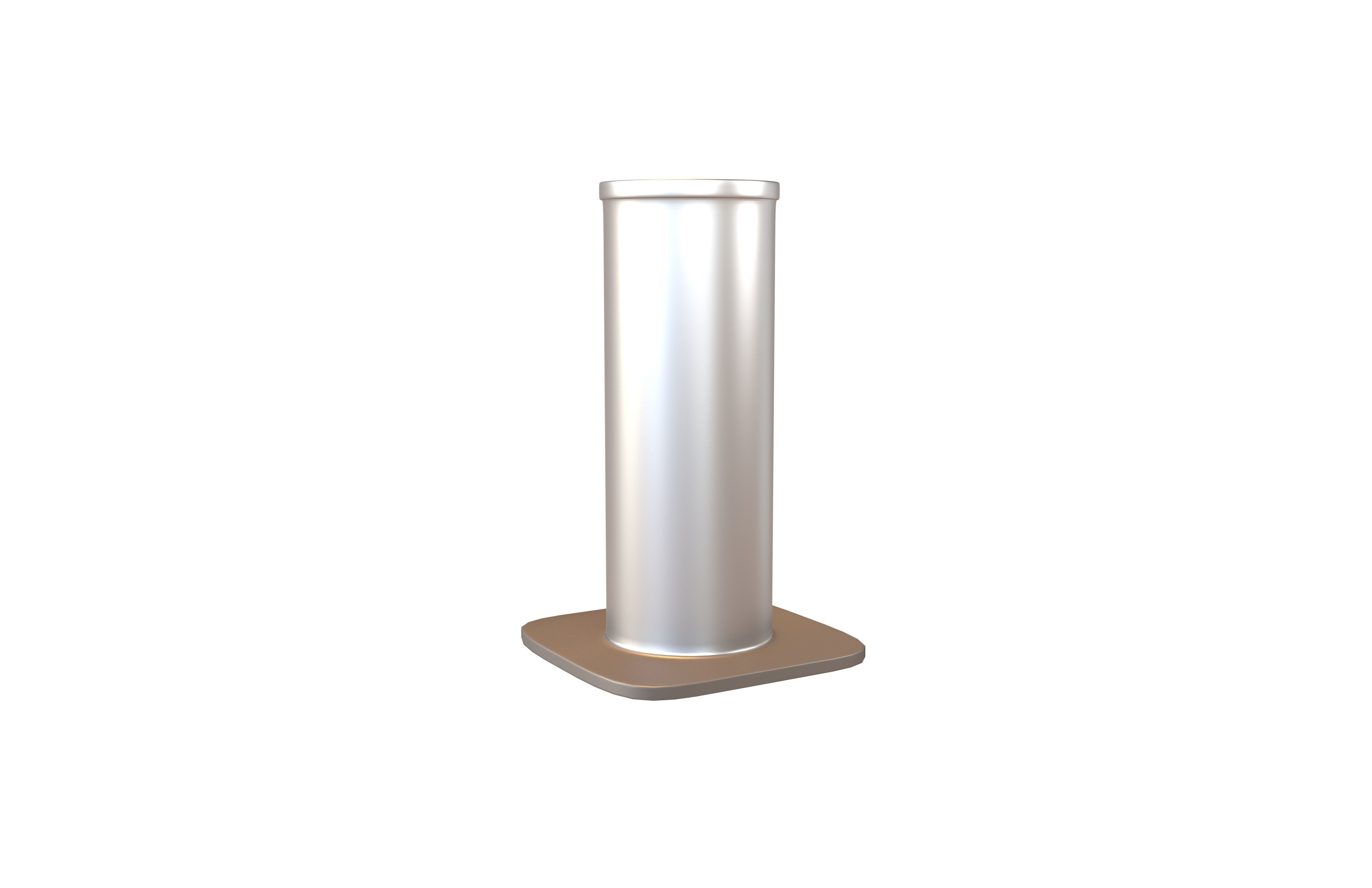 Security Bollard v1 005 Low-poly 3D model_1