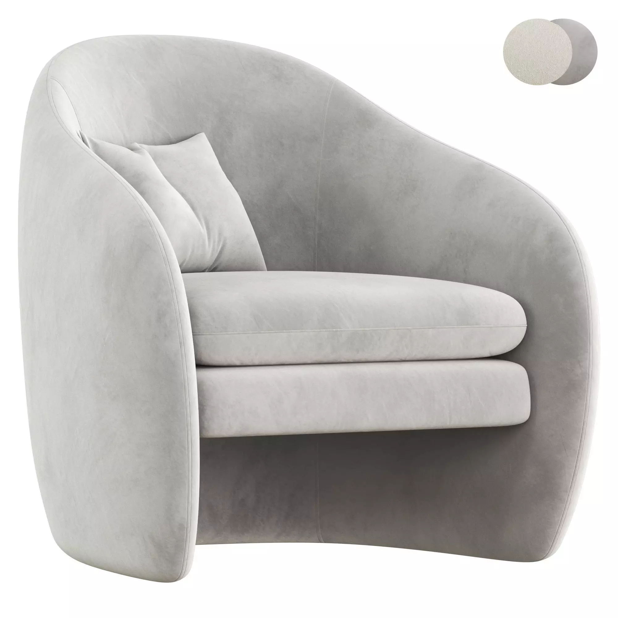 PAVIA LOUNGE armchair Low-poly 3D model