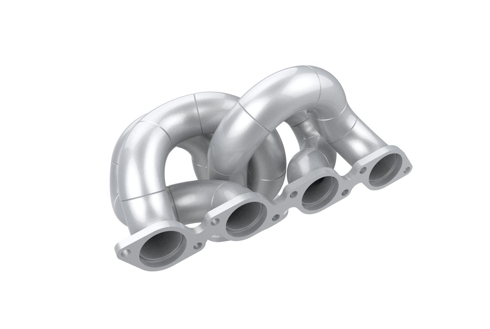 Exhaust manifold header 3D print model_28