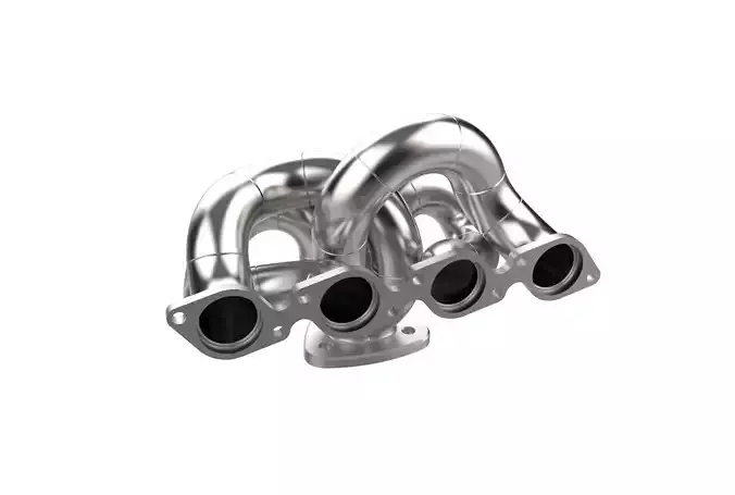Exhaust manifold header 3D print model