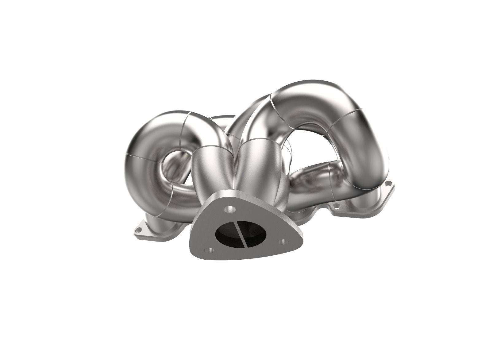 Exhaust manifold header 3D print model_21