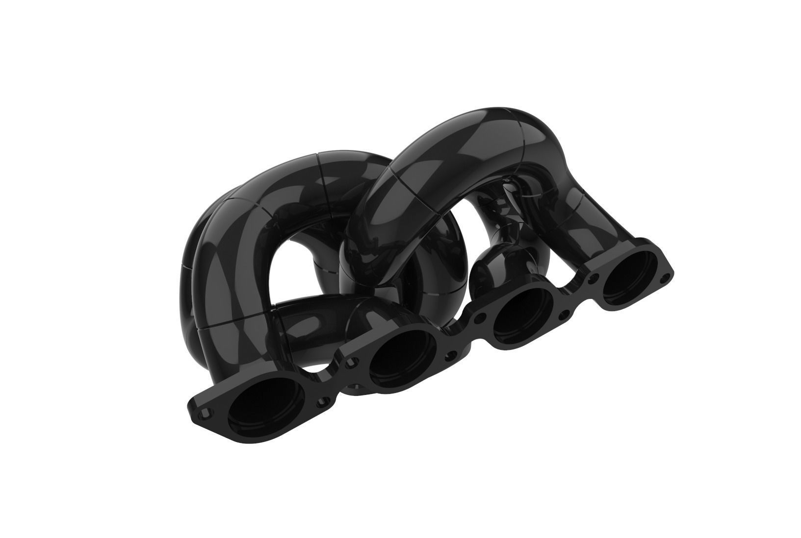 Exhaust manifold header 3D print model_27