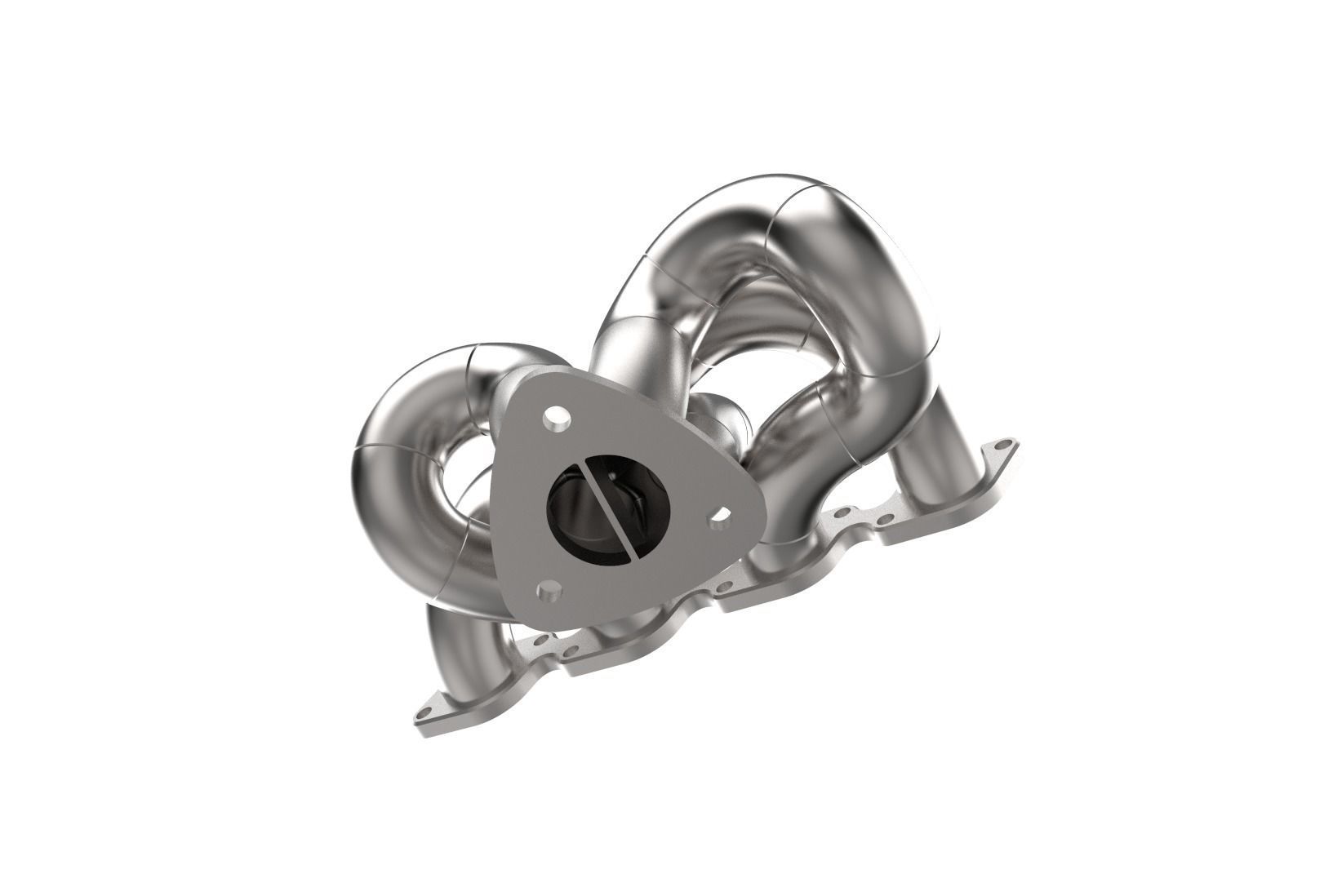 Exhaust manifold header 3D print model_22