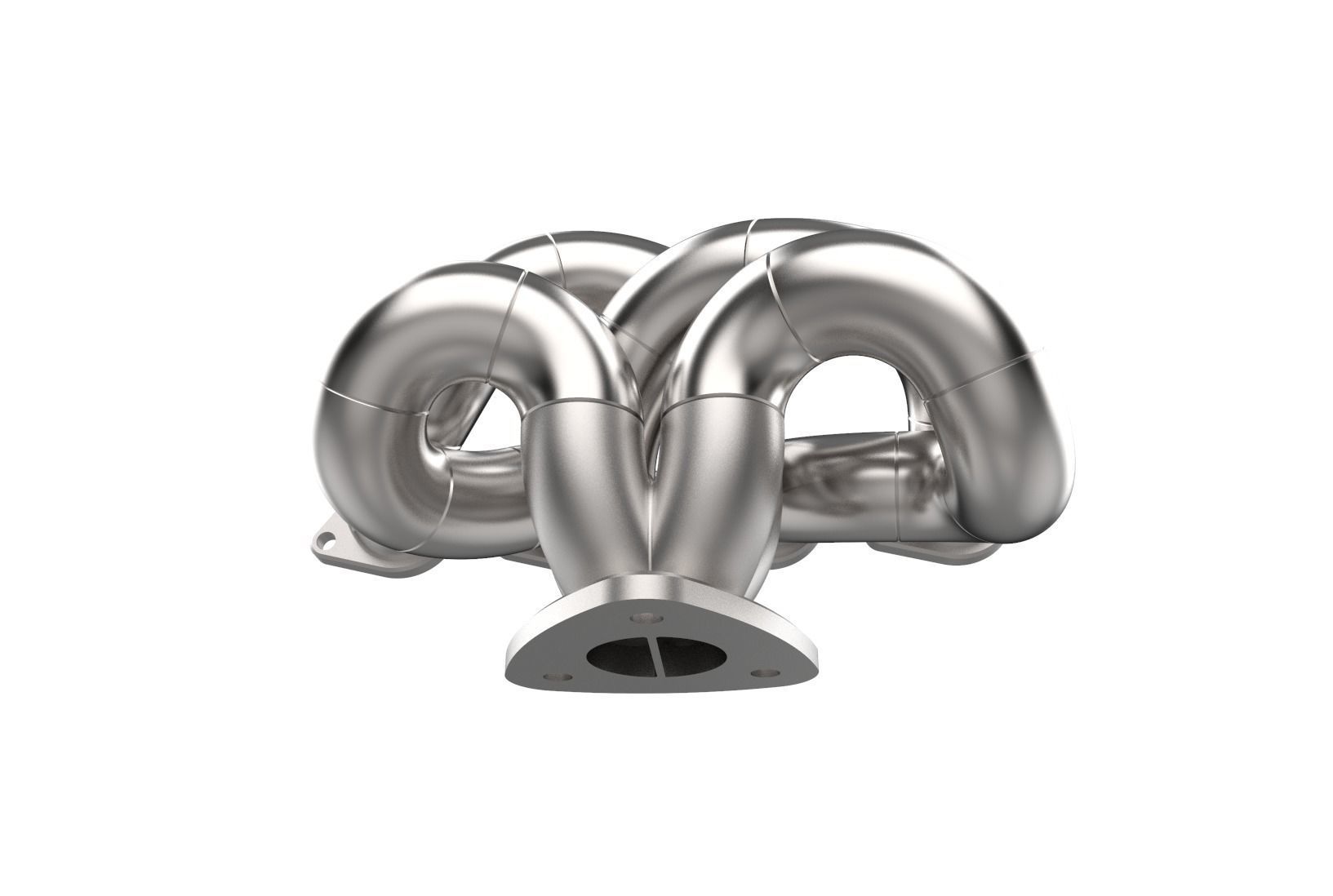 Exhaust manifold header 3D print model_20