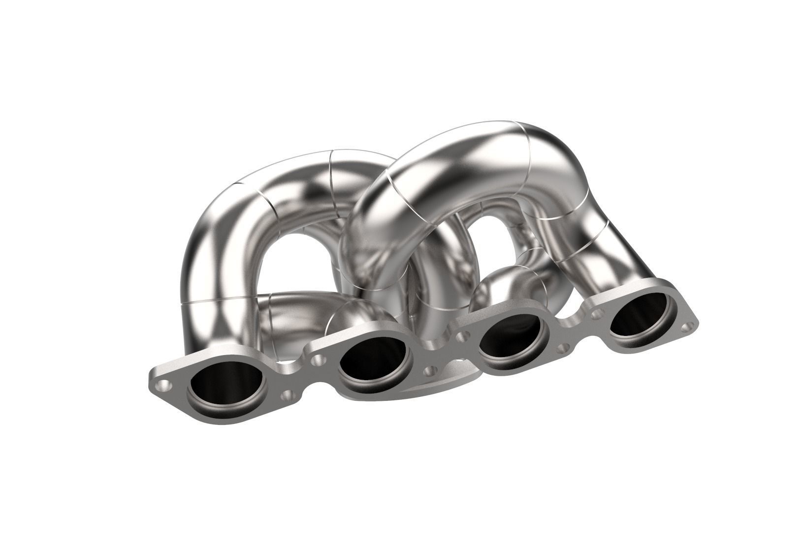 Exhaust manifold header 3D print model_12