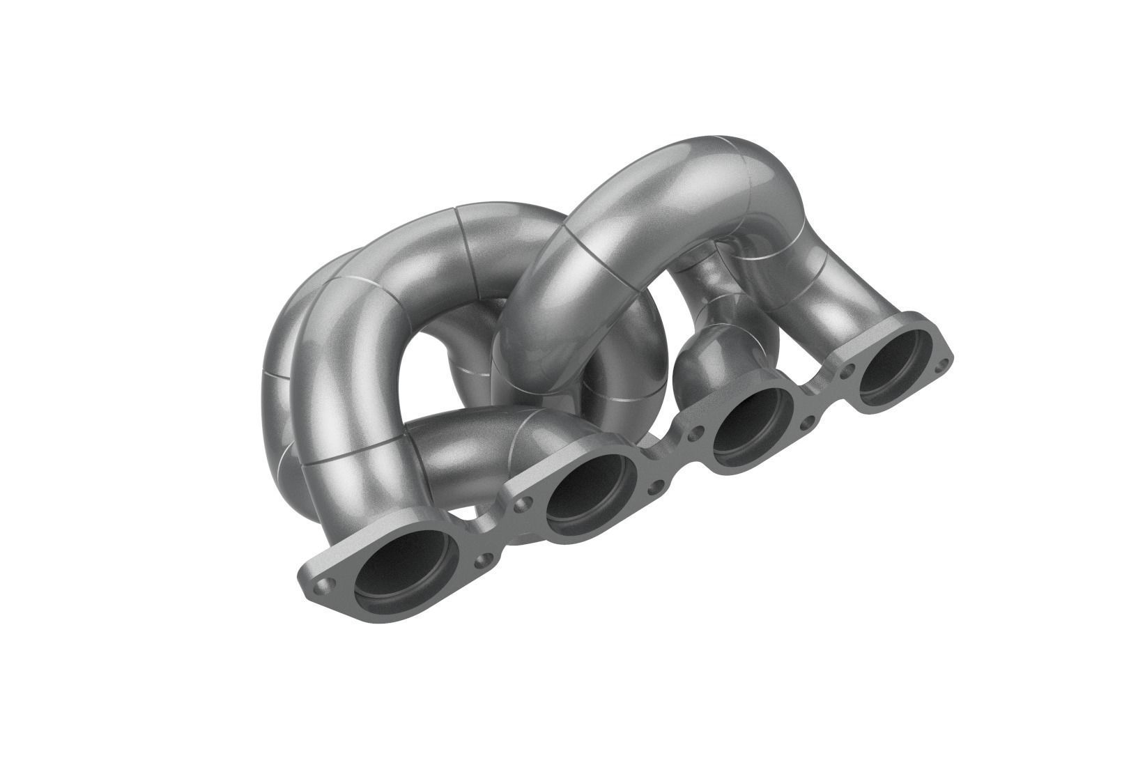 Exhaust manifold header 3D print model_30