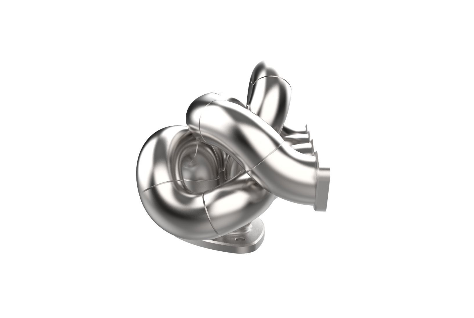 Exhaust manifold header 3D print model_11