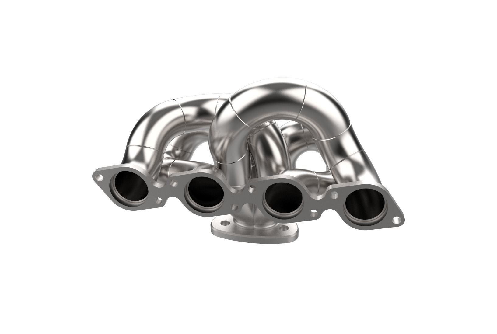 Exhaust manifold header 3D print model_14