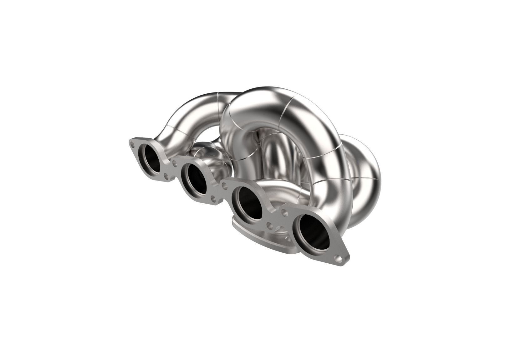 Exhaust manifold header 3D print model_15