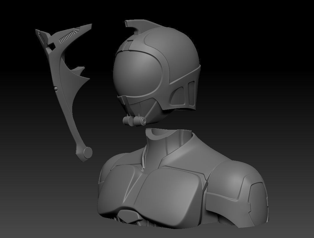 Kamen Rider Kabuto bust 3D print model_16