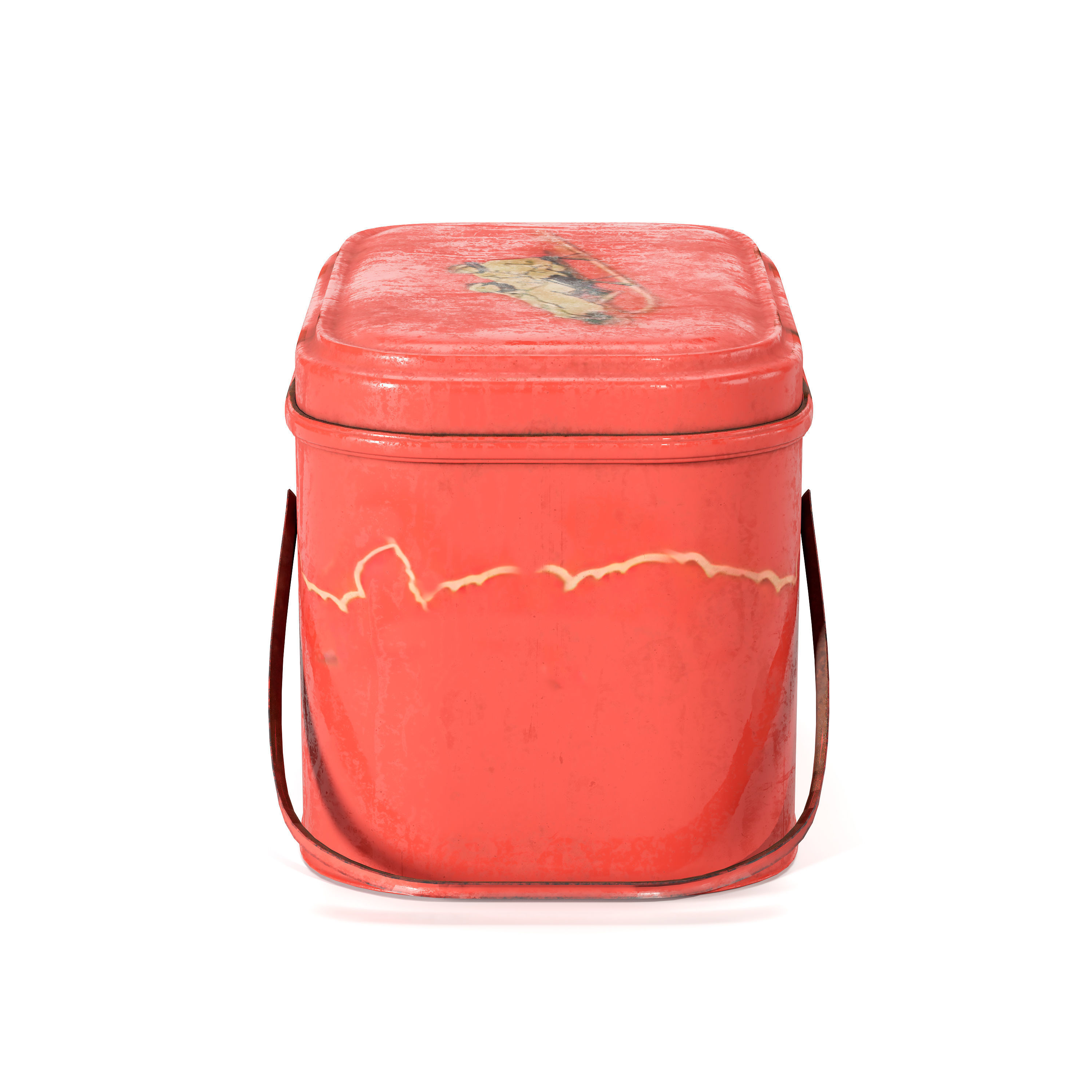 Vintage Lunch Boxes 3D model_4