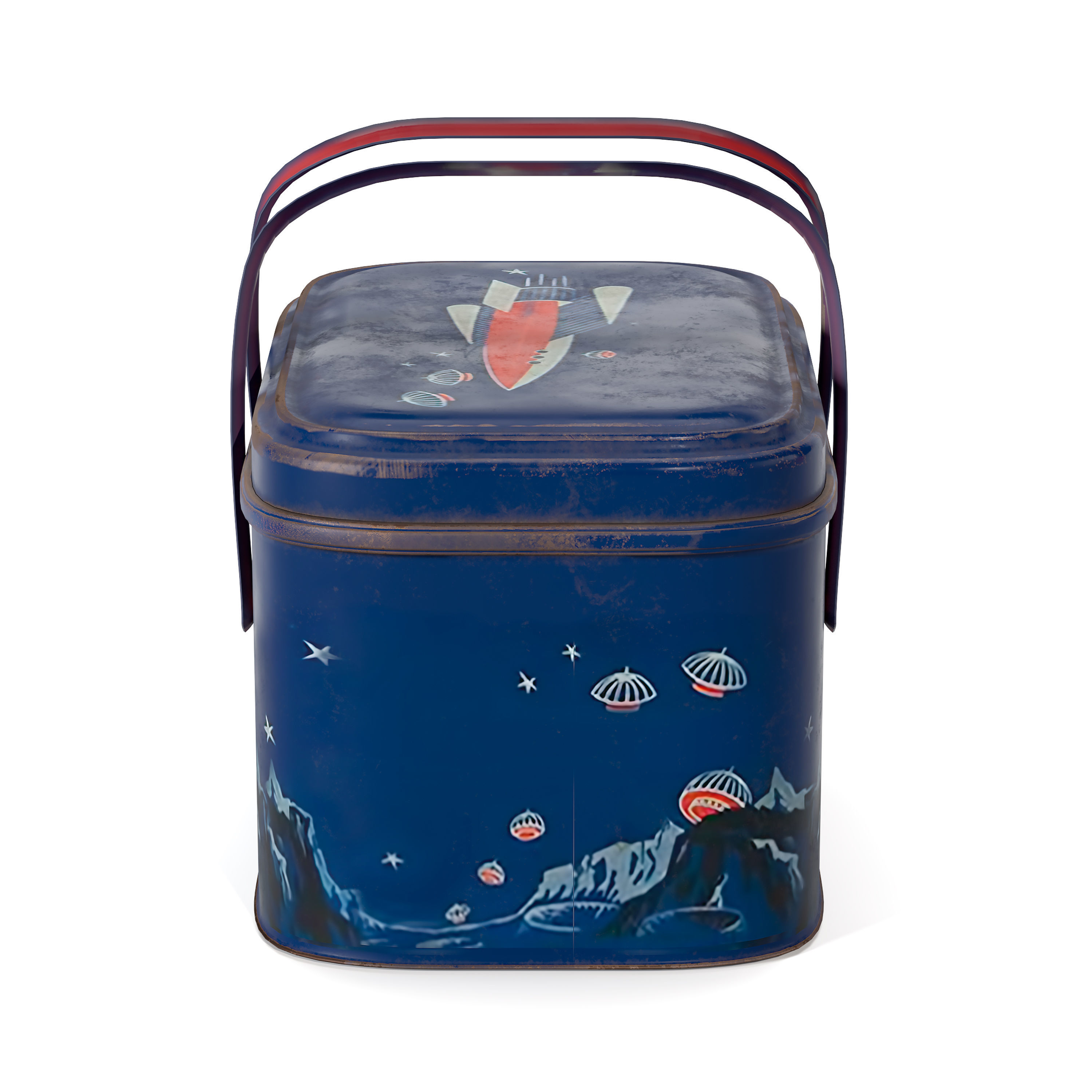 Vintage Lunch Boxes 3D model_6