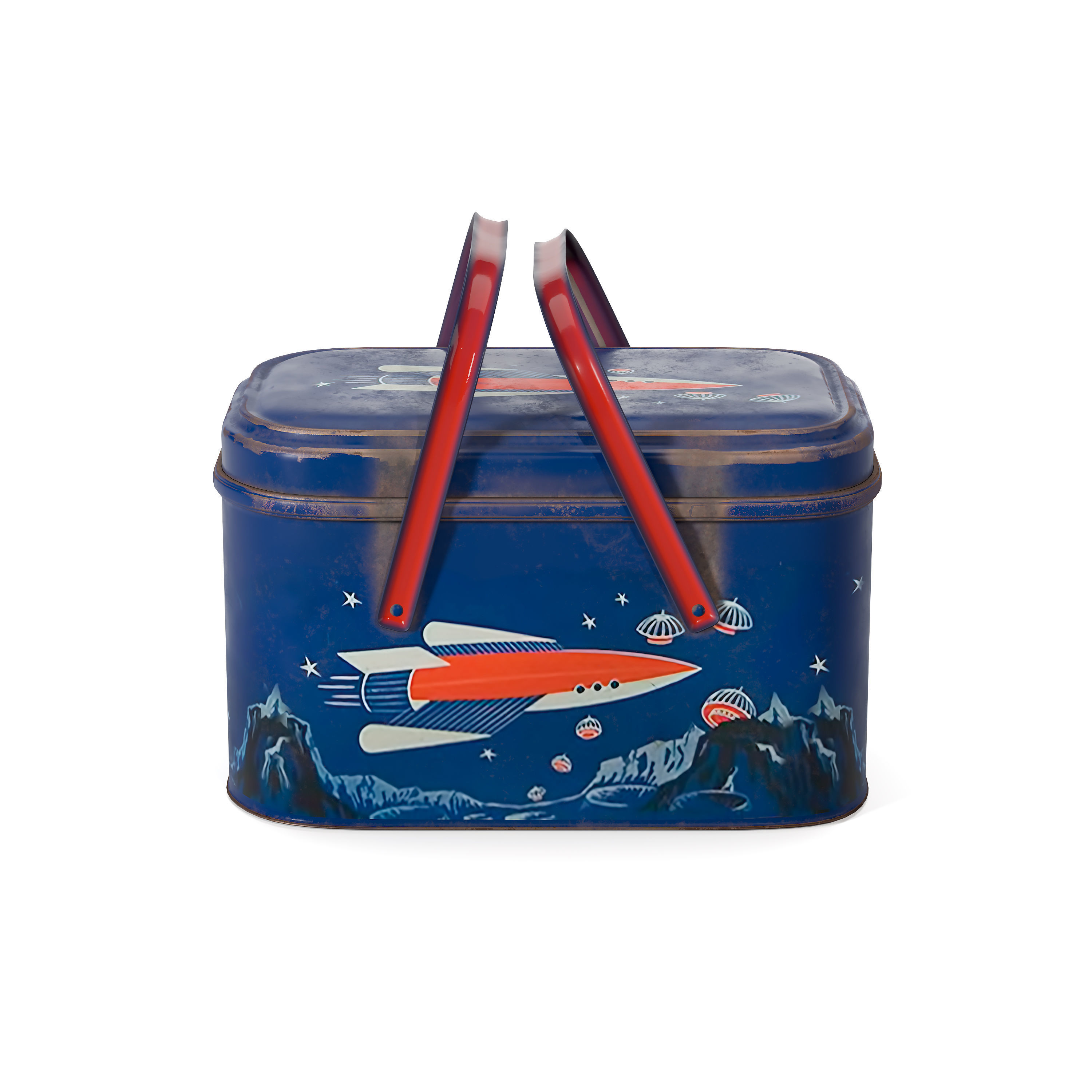 Vintage Lunch Boxes 3D model_5