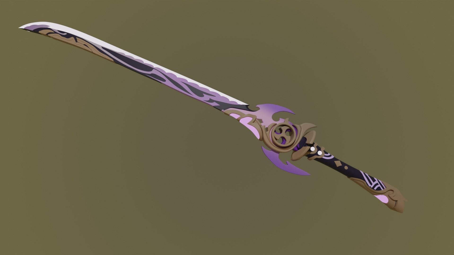 Mistsplitter Reforged Genshin Impact 3D print model_3