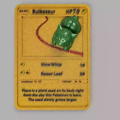 4D POKEMON CARDS - BULBASAUR