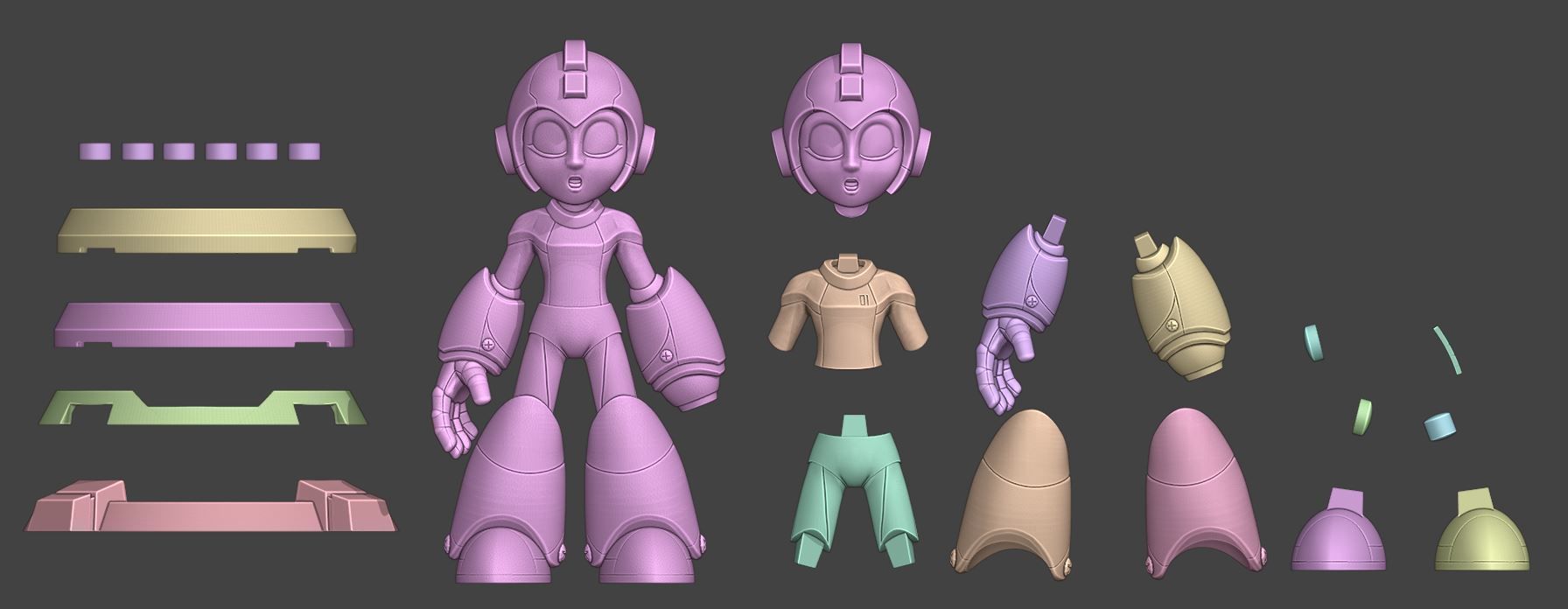 MEGA MAN N1 - LITTLE MACHINE WESM COLLECTION 3D print model_13