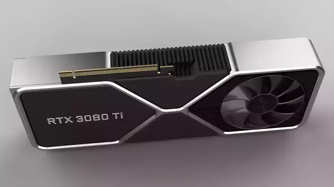 RTX 3080Ti NVIDIA Graphics Card 3D model