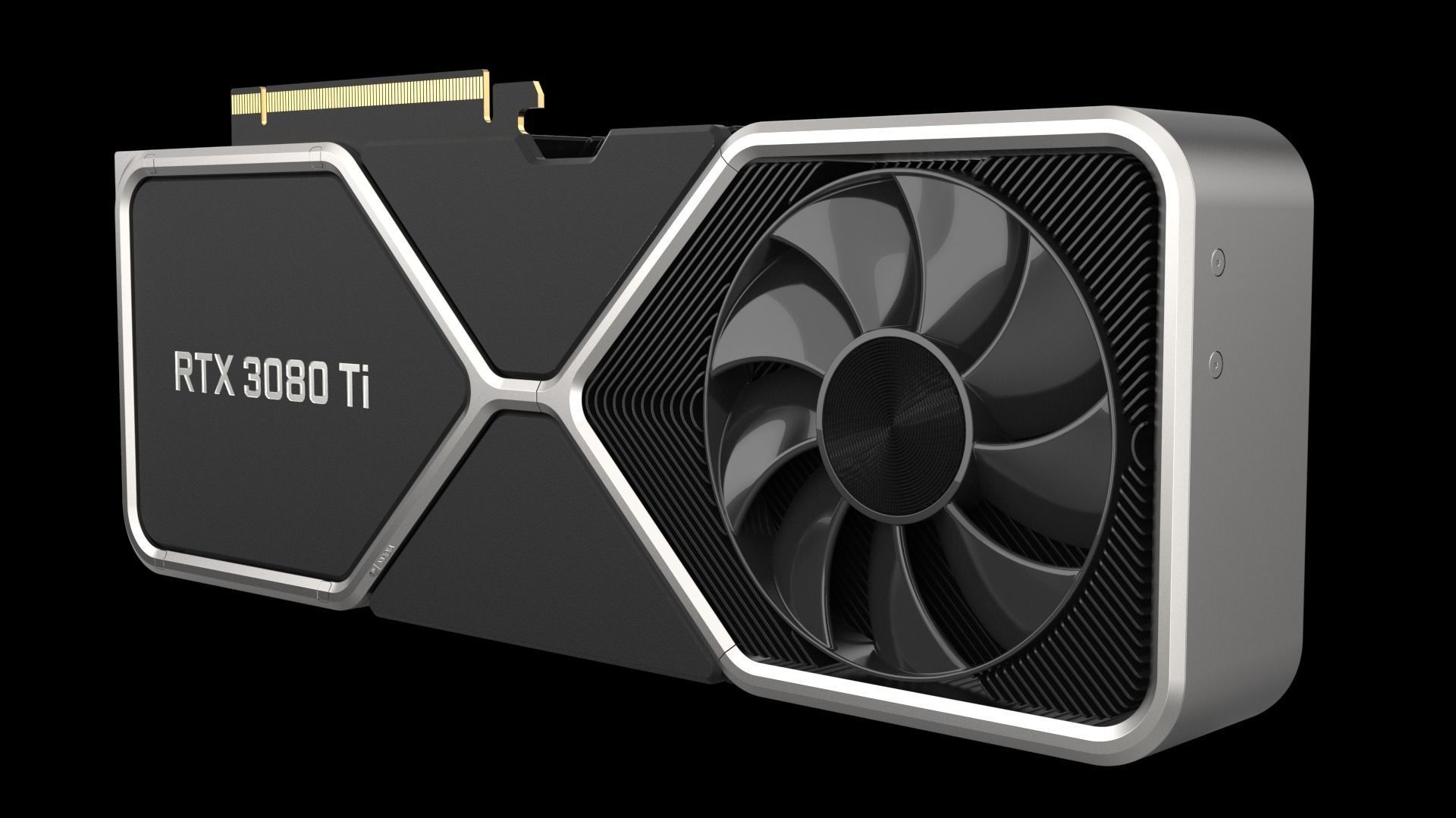 RTX 3080Ti NVIDIA Graphics Card 3D model_1