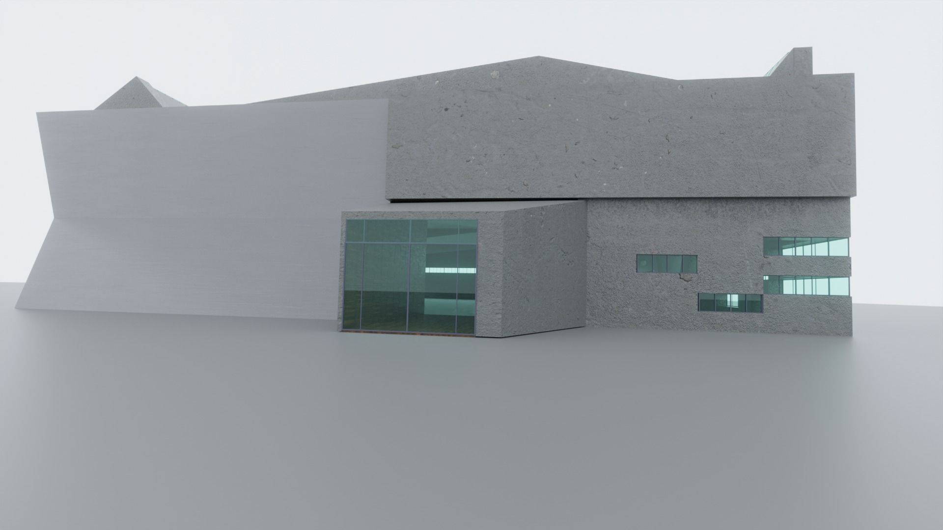 modern warehouse raum H2 - connectable to the old warehouse H1 Low-poly 3D model_3