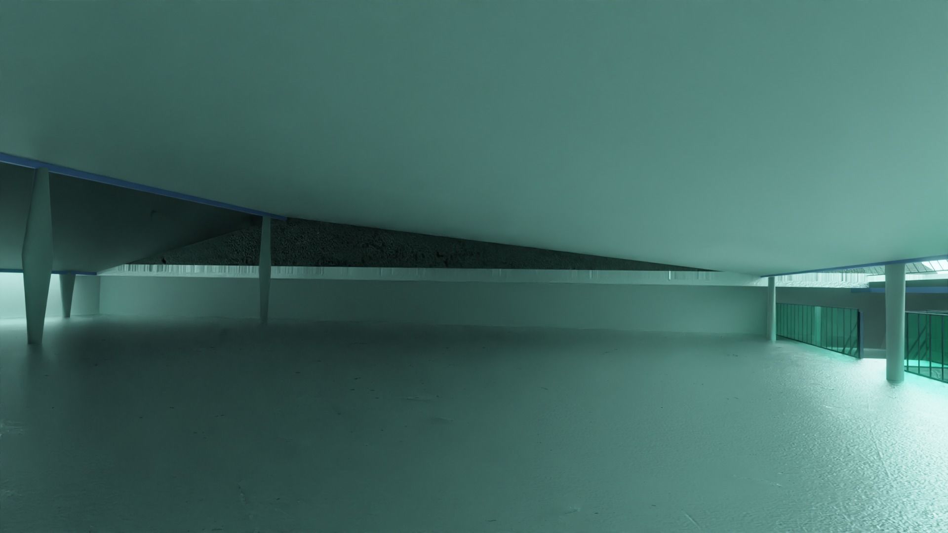 modern warehouse raum H2 - connectable to the old warehouse H1 Low-poly 3D model_11