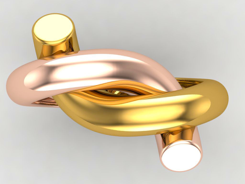 Knot Ring  3D print model_2