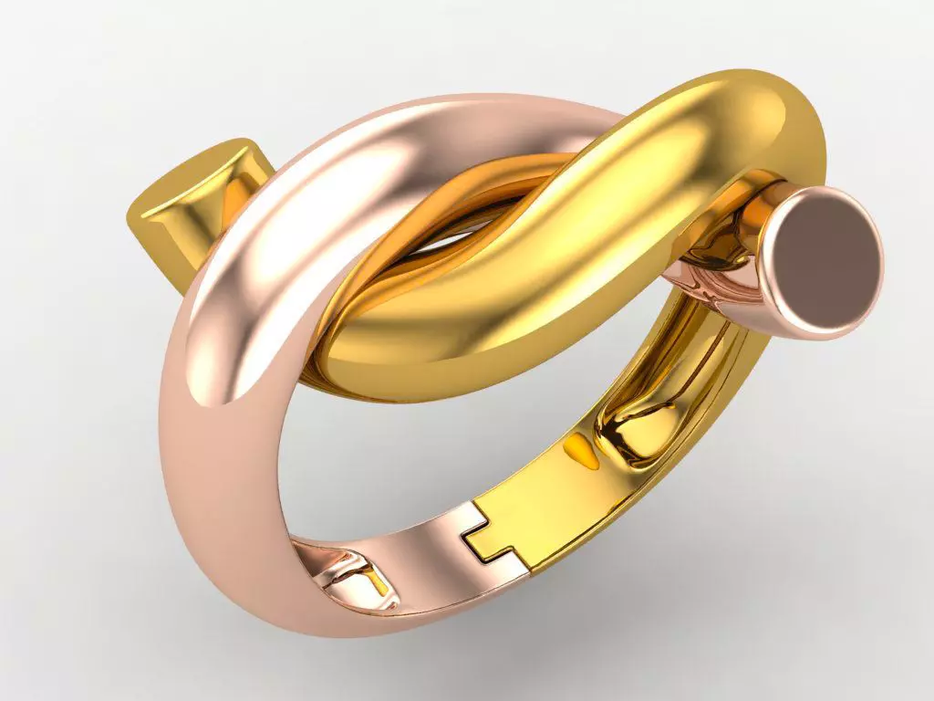 Knot Ring  3D print model_0