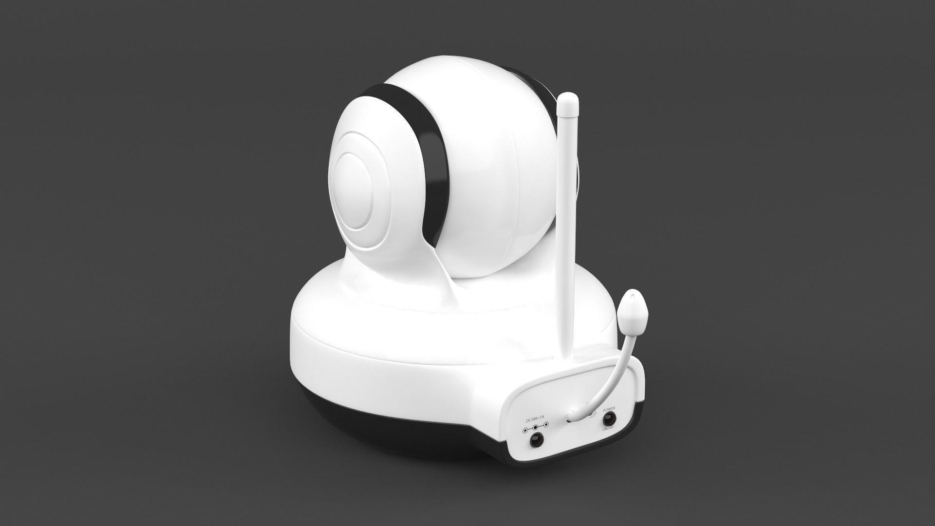 Digital Baby Monitor 3D model_4