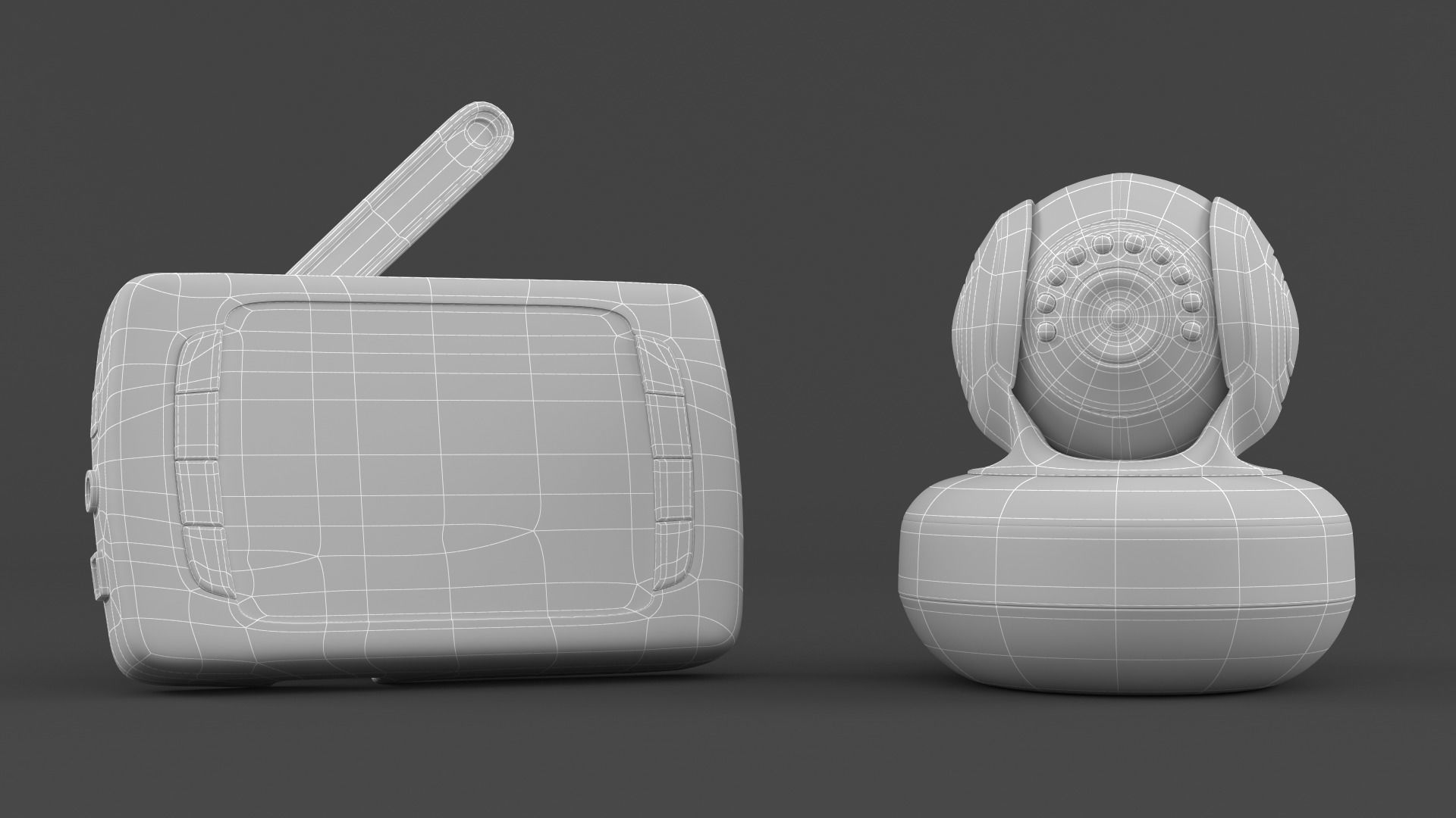 Digital Baby Monitor 3D model_12