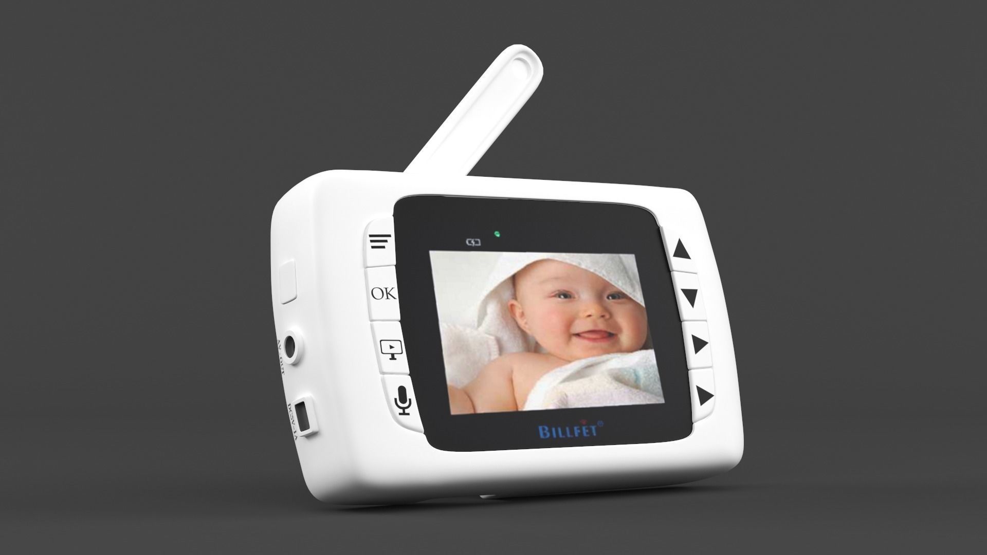 Digital Baby Monitor 3D model_11