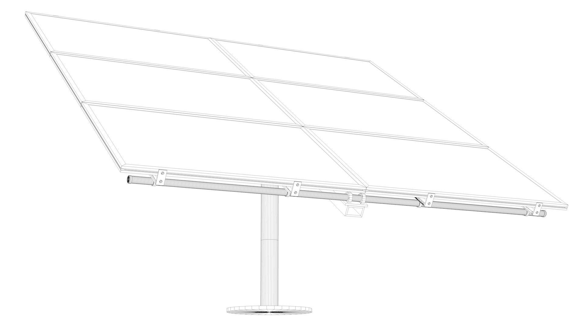Solar battery  3D model_11