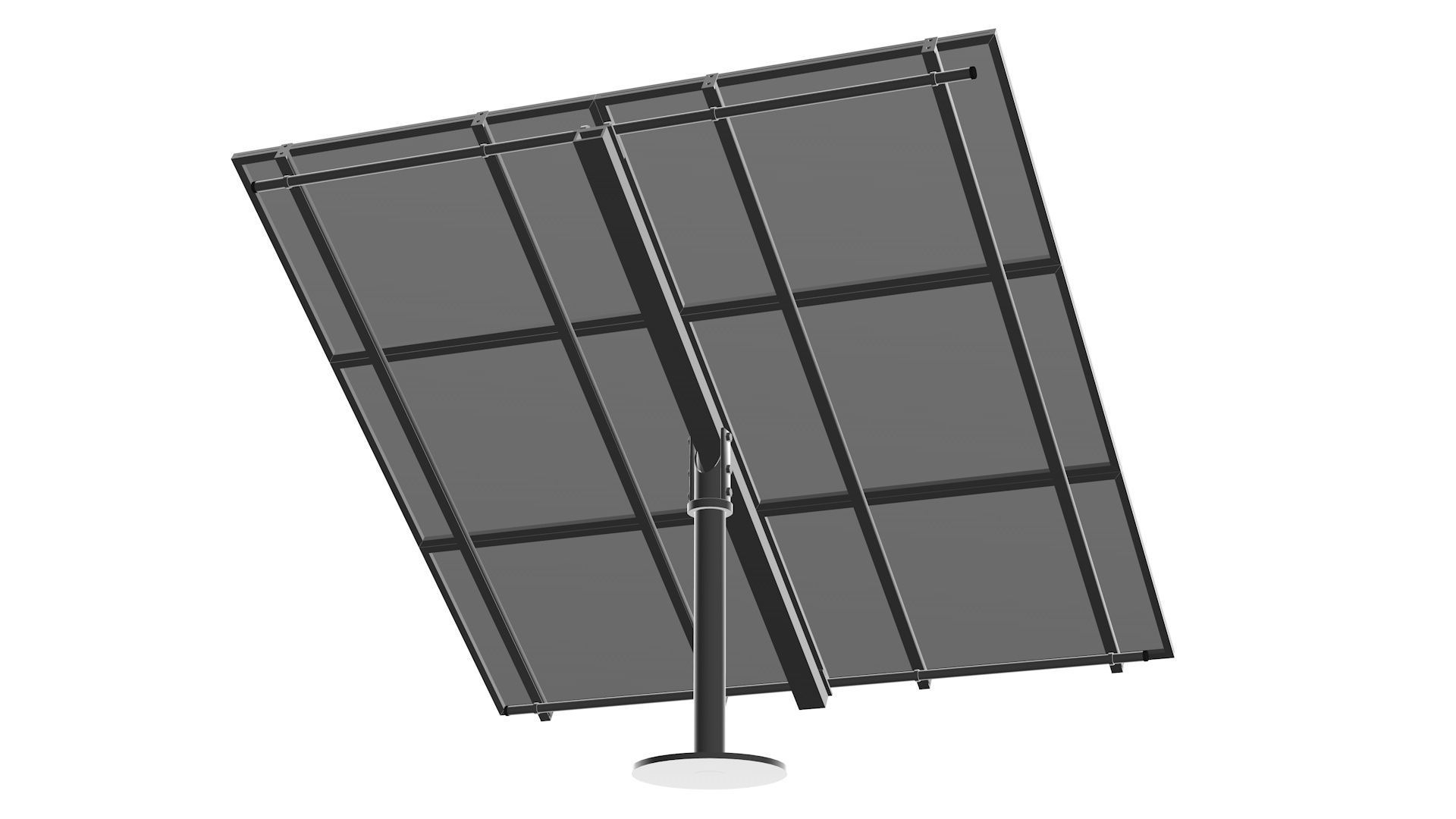Solar battery  3D model_4