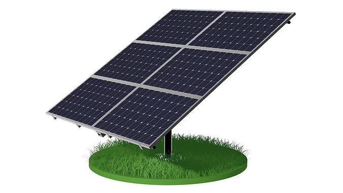 Solar battery  3D model