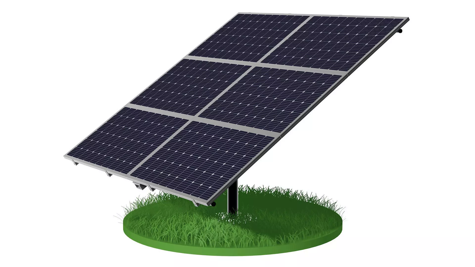 Solar battery  3D model_0