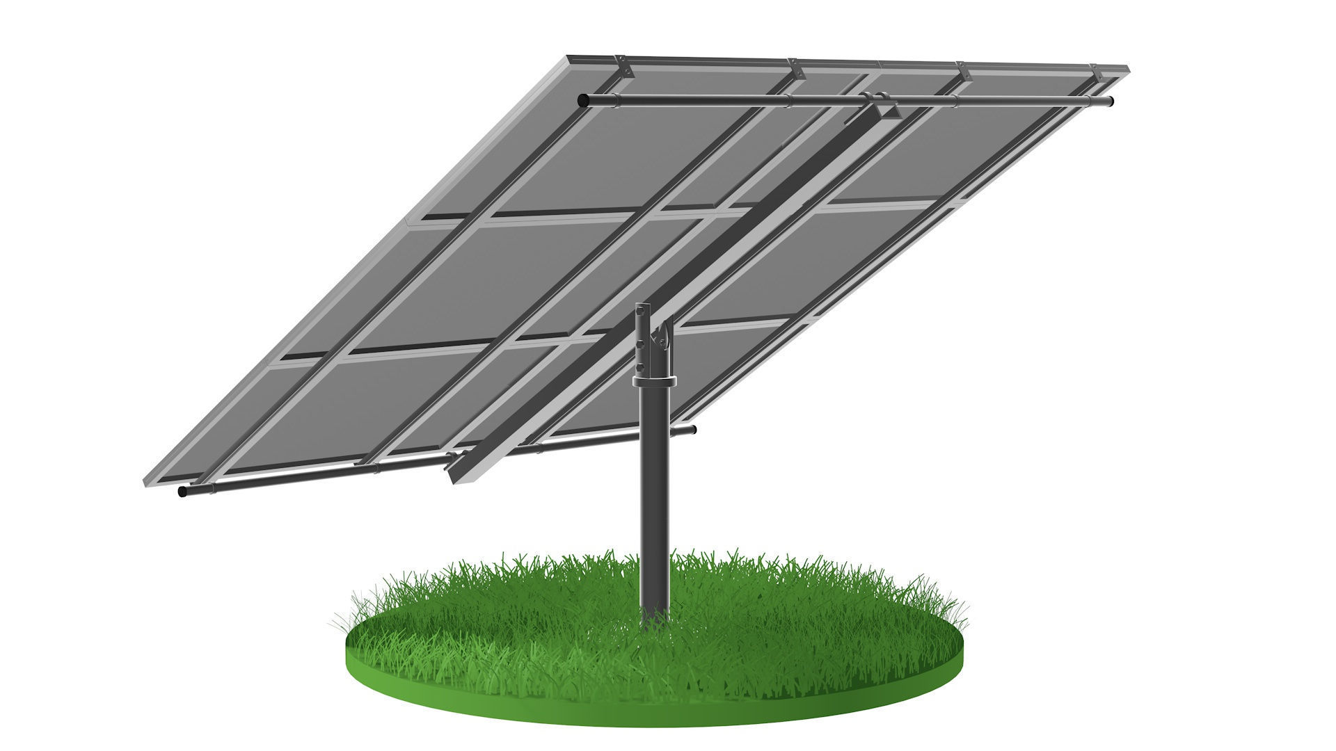 Solar battery  3D model_3