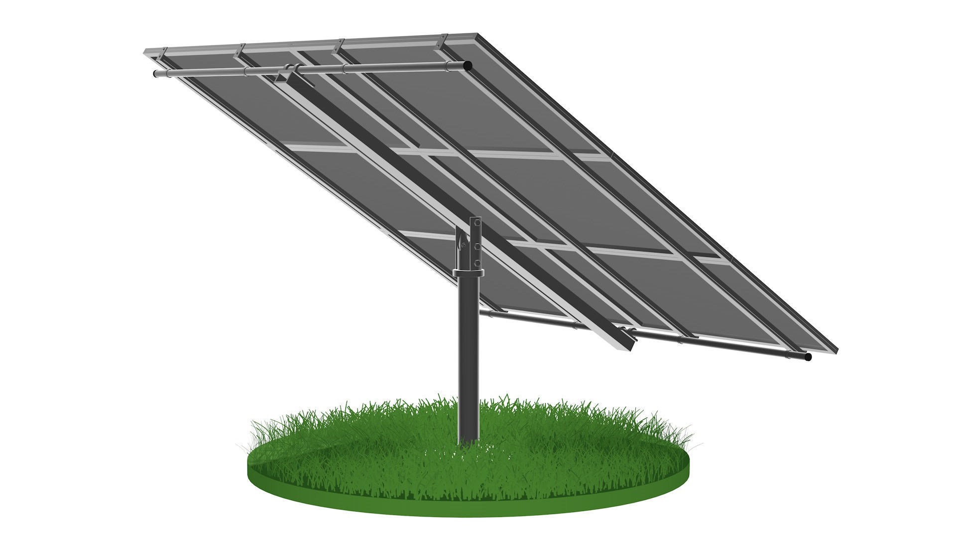 Solar battery  3D model_2