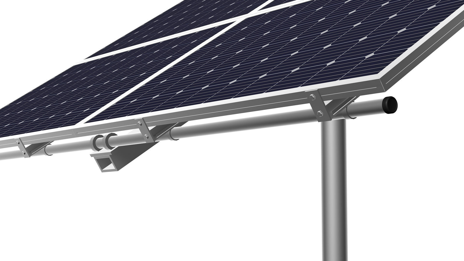 Solar battery  3D model_6