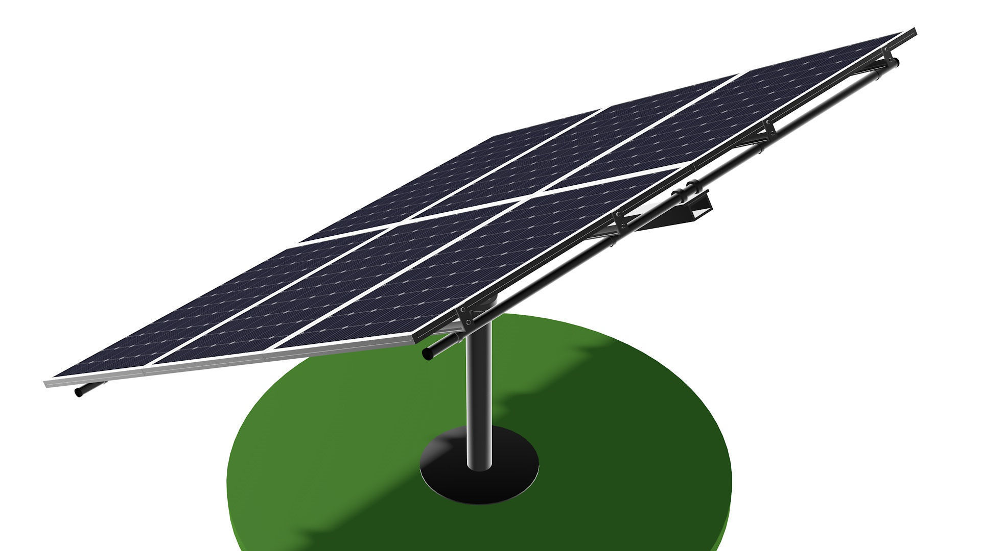 Solar battery  3D model_5