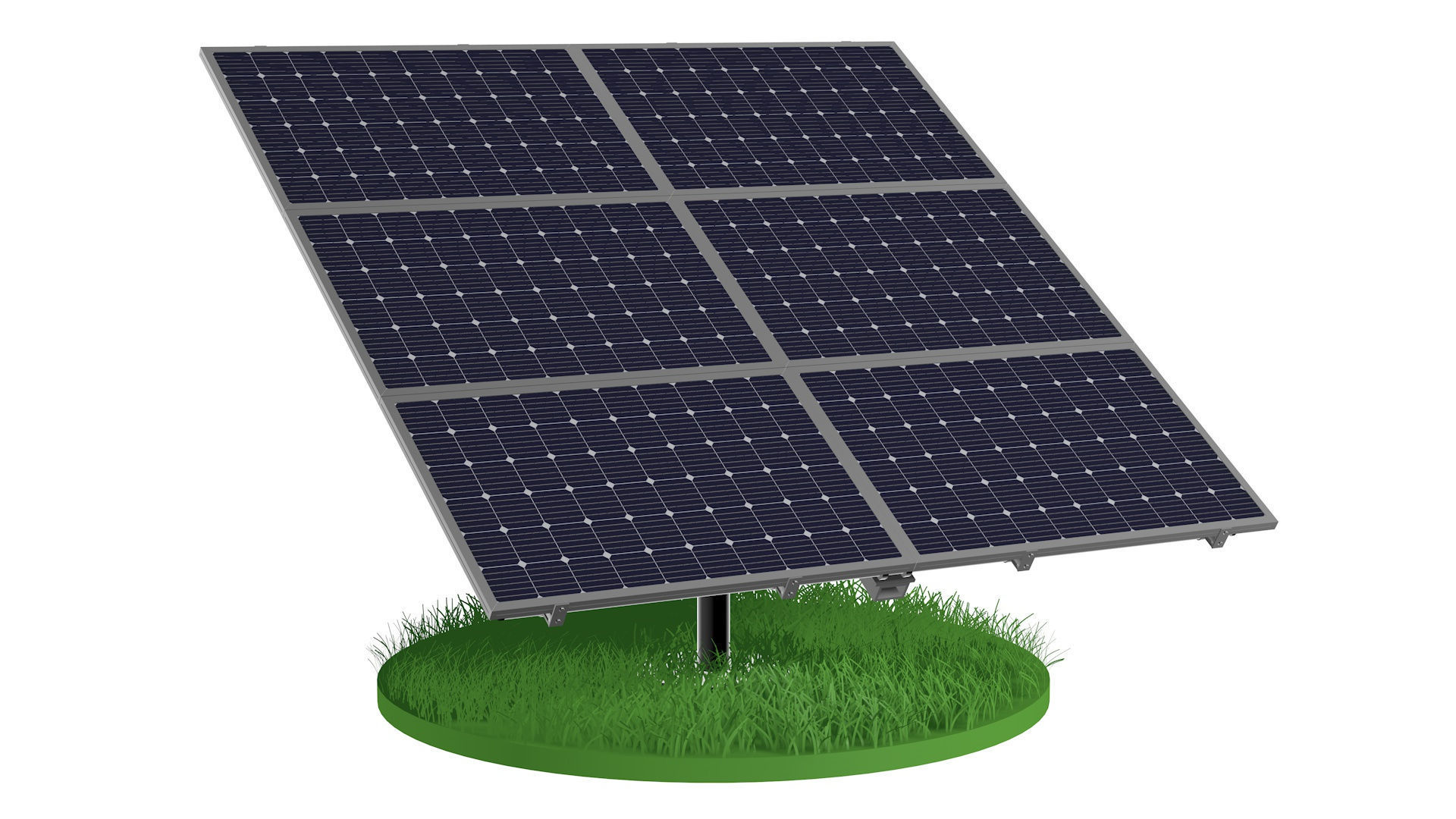 Solar battery  3D model_1