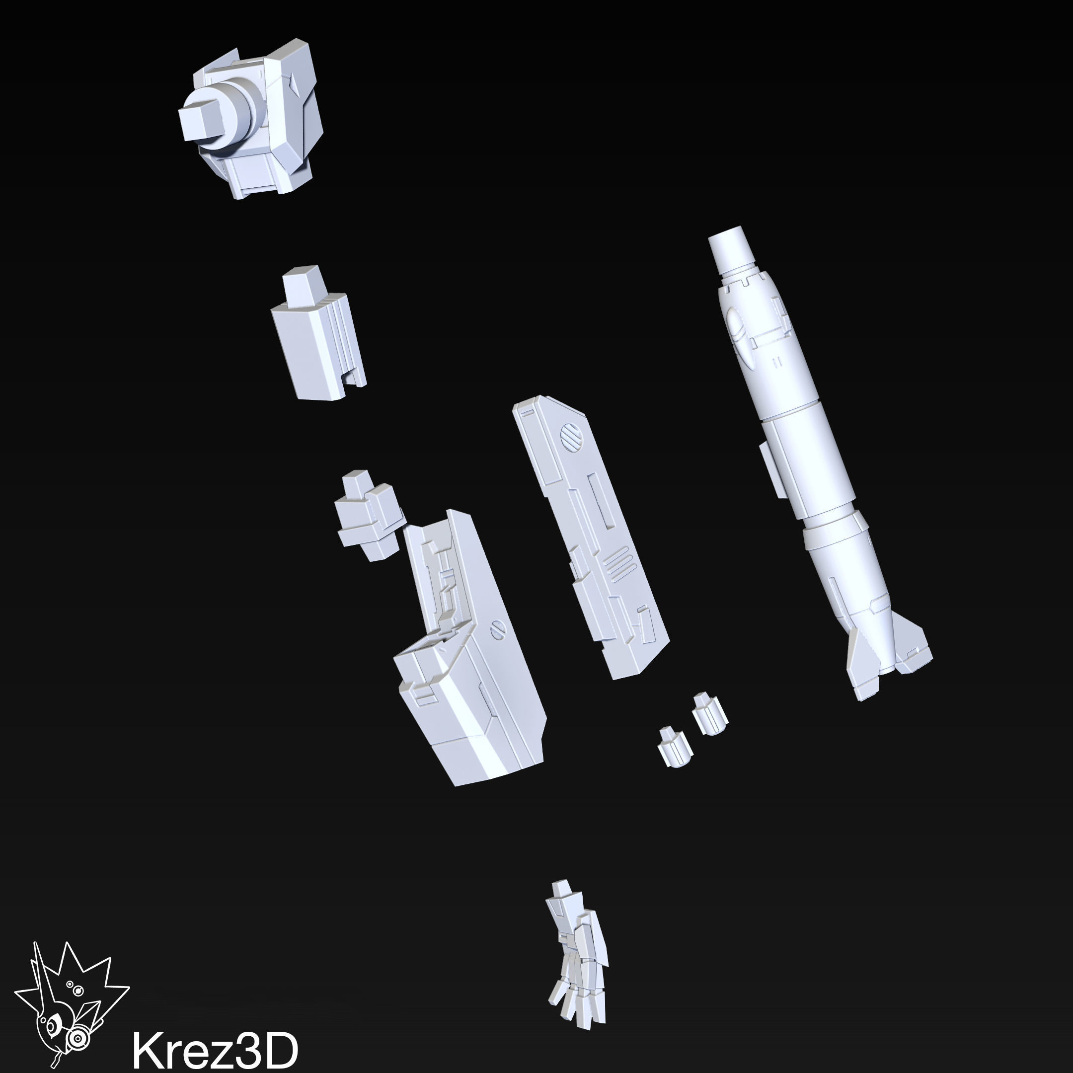 VF-1S Strike Valkyrie 3D print model_11