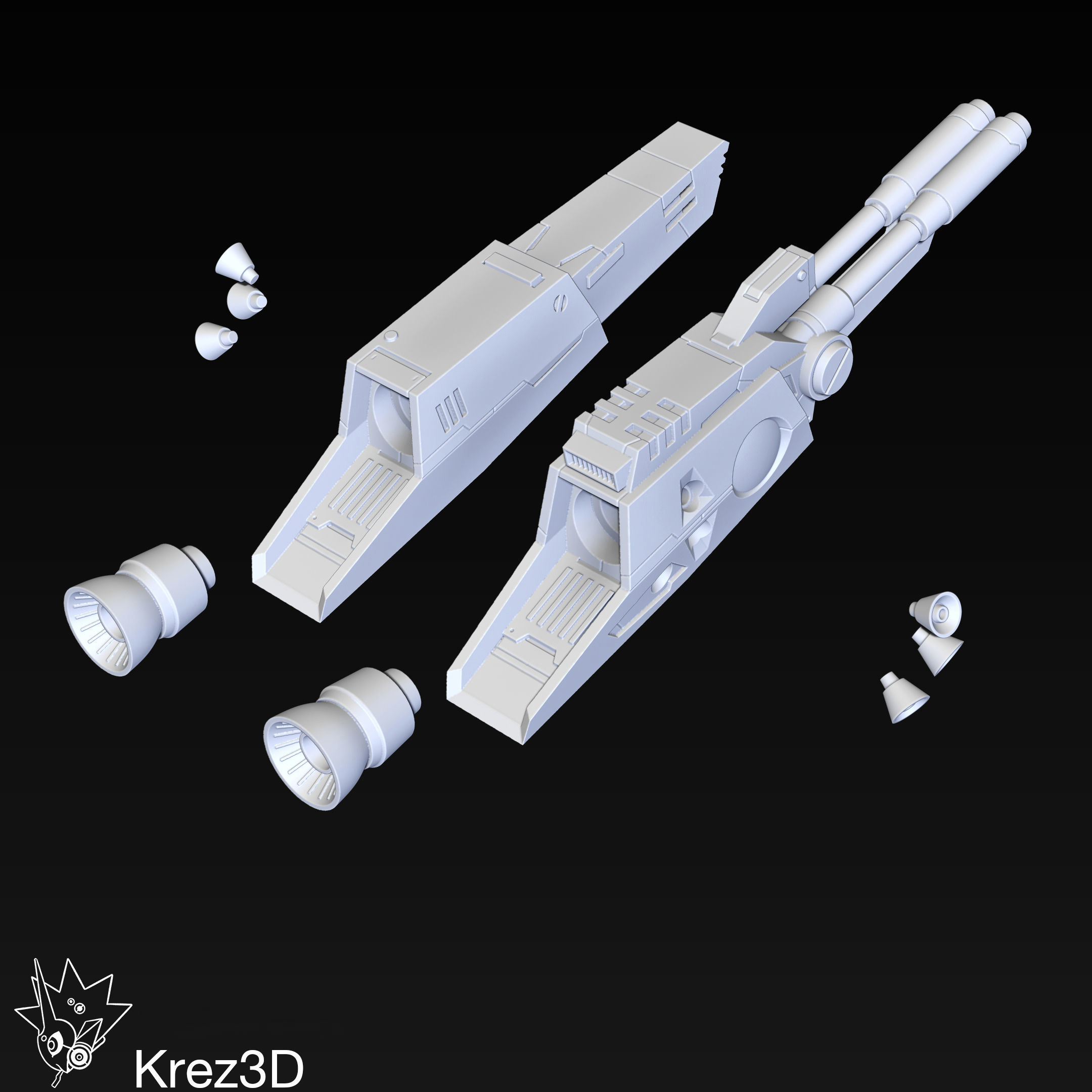 VF-1S Strike Valkyrie 3D print model_10
