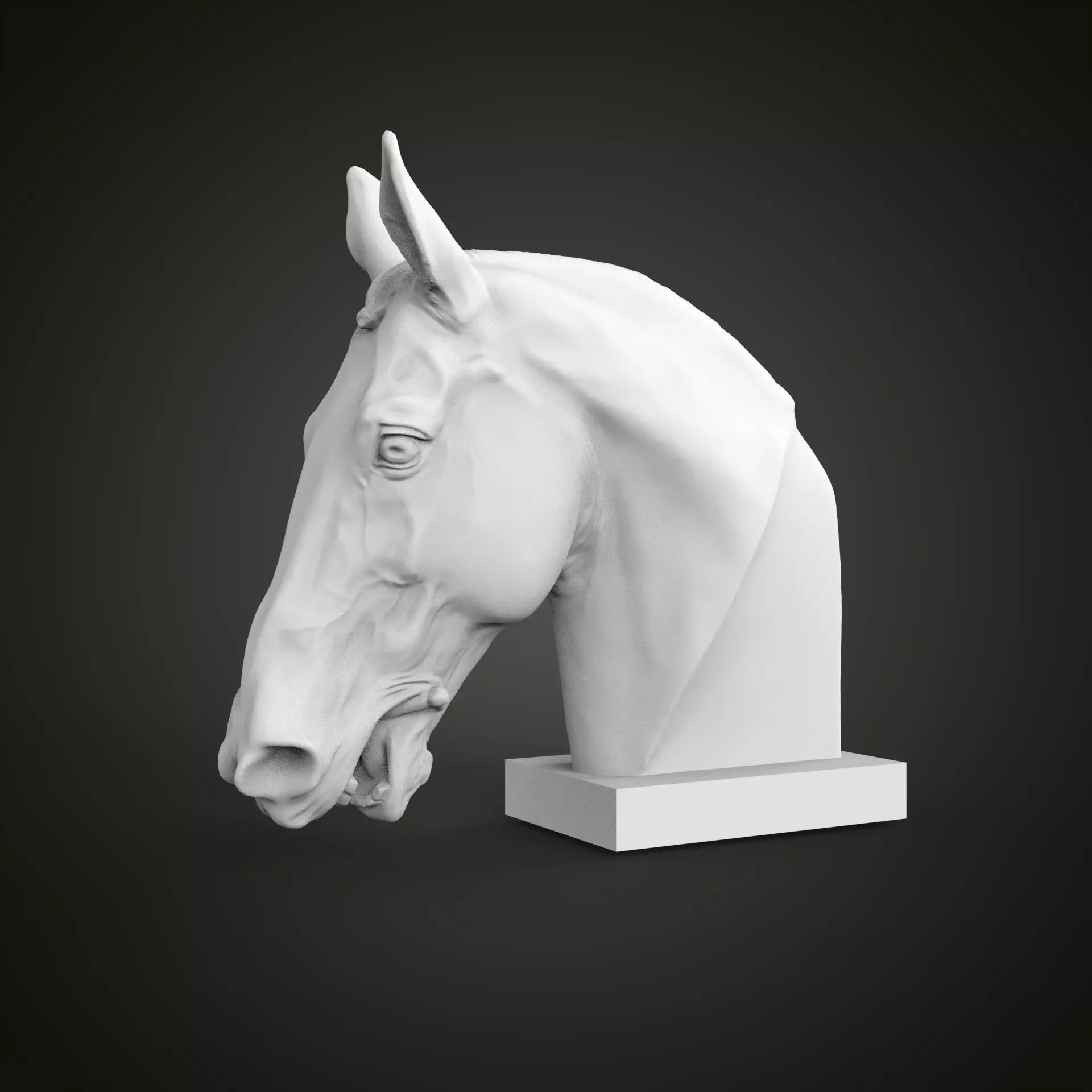 Horse head 3D print model