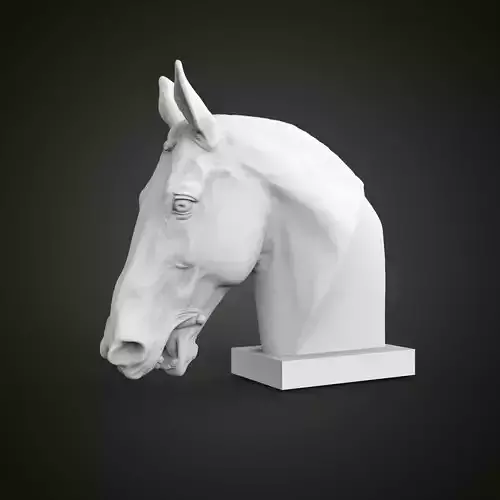 Horse head 3D print model