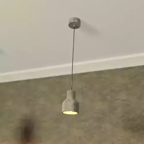  Chandelier  concrete 3D model
